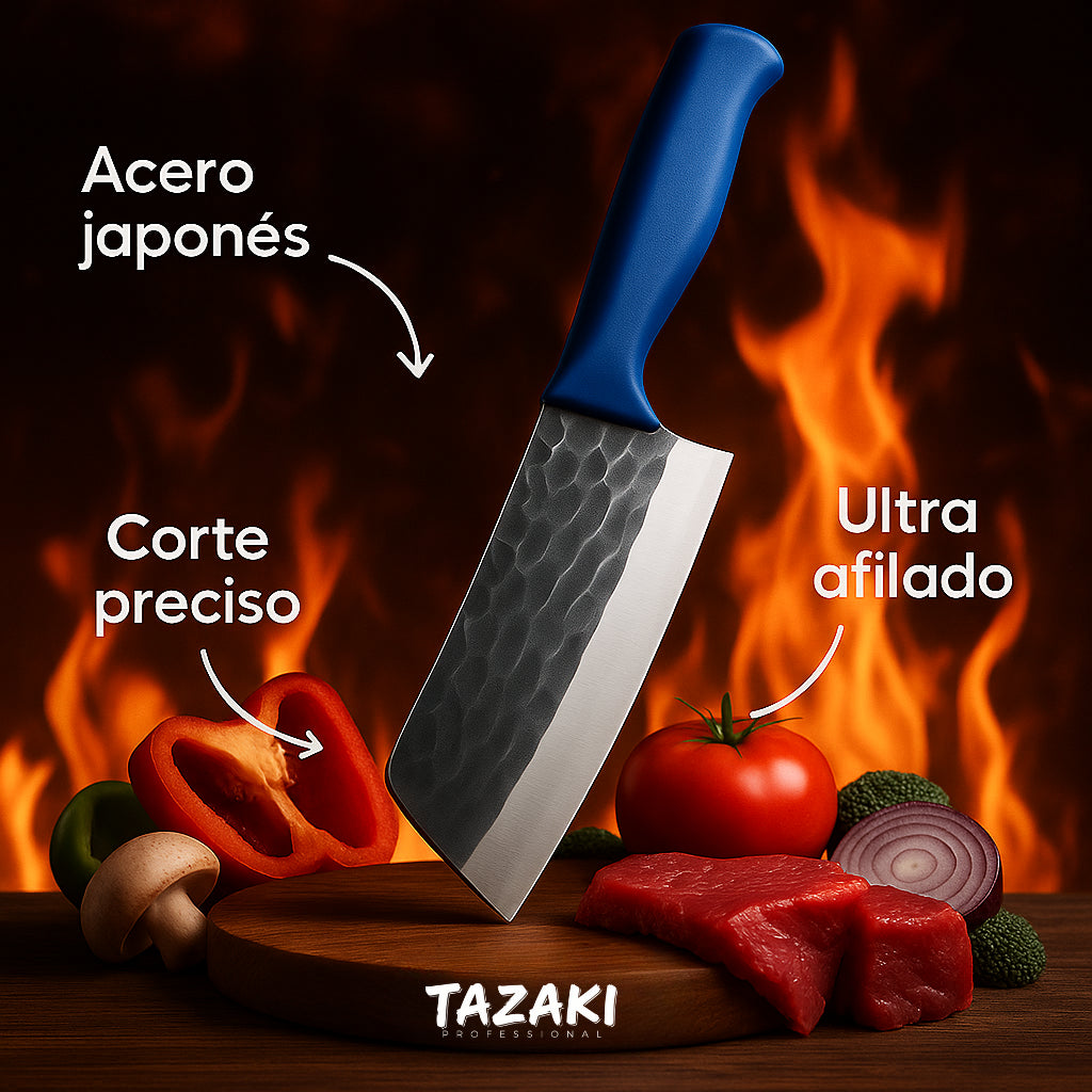 TAZAKI® | CUCHILLO #1 DEL MUNDO JAPONES ULTRA AFILADO
